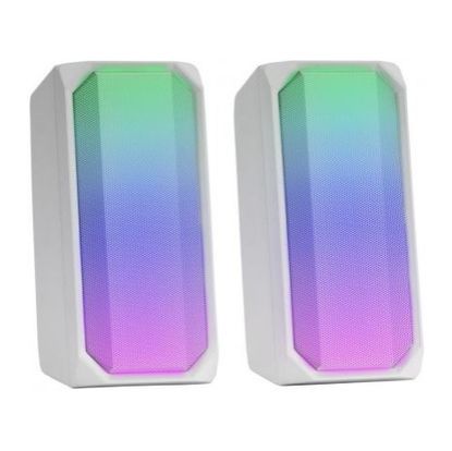 Imagem de Colunas Mars Gaming MS RGB 2.0 15W Bluetooth Brancas