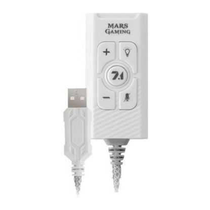 Imagem de Placa de Som USB Mars Gaming MSC2 7.1 + Porta USB Branco