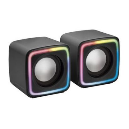 Imagem de Colunas Mars Gaming MSCUBE RGB 2.0 8W Pretas