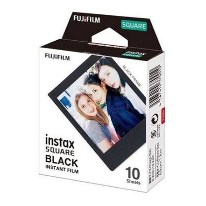 Imagem de Papel Fotográfico Instax Square Frame Preta (10 Folhas)