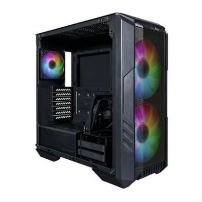 Imagem de Caixa Cooler Master HAF 500 Mesh ARGB Preta (E-ATX) (Vidro Temperado)