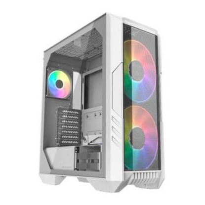 Imagem de Caixa Cooler Master HAF 500 Mesh ARGB Branca (E-ATX) (Vidro Temperado)