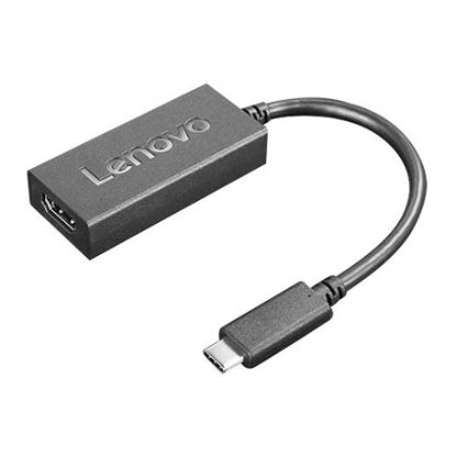 Imagem de Cabo Adaptador Type-C p/ HDMI v2.0b M/F Lenovo Preto