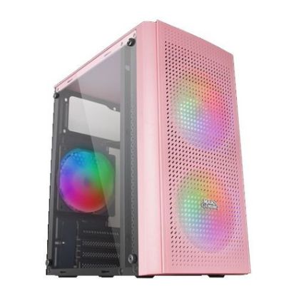 Imagem de Caixa Mars Gaming MC300 RGB Rosa (Micro-ATX) (Vidro Temperado)