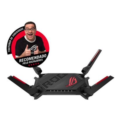 Imagem de Router Asus Wireless GT-AX6000 ROG Rapture Dual-Band 2x 2.5Gbps + Gigabit WiFi 6 Preto