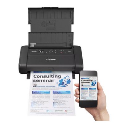 Imagem de Impressora Canon Multifunções Cores Wireless PIXMA TR150 Bateria (A4) (Portátil)