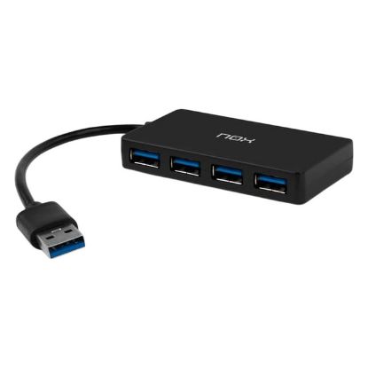 Imagem de Hub USB3.0 4 Portas NOX One Preto