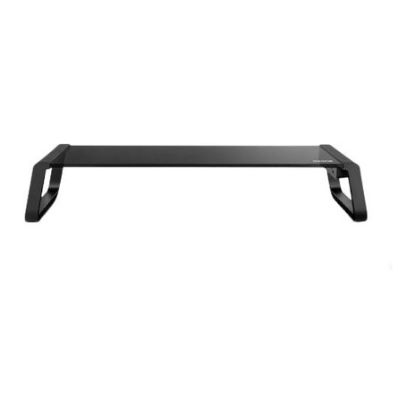 Imagem de Base Monitor Ozone Riser PRO Stand (Vidro Temperado) Preto + 4x USB3.0
