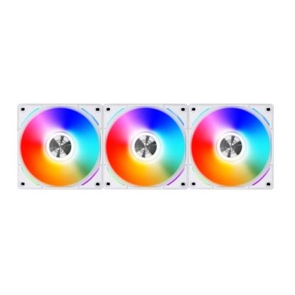 Imagem de Ventoinha 120mm Lian Li UNI AL120 RGB PWM Branca (Pack3)