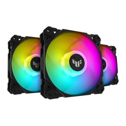 Imagem de Ventoinha 120mm Asus TUF Gaming TF120 ARGB Preta (Pack3)