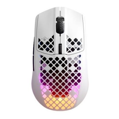 Imagem de Rato SteelSeries Aerox 3 Snow Wireless/Bluetooth RGB Branco