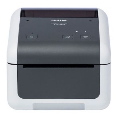 Imagem de Impressora Térmica Etiquetas e Talões Brother TD-4420DN 104mm (USB/RJ45/Serie) Branca/Preta