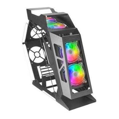 Imagem de Caixa Mars Gaming MC61 ARGB Preta (Micro-ATX) (Vidro Temperado)