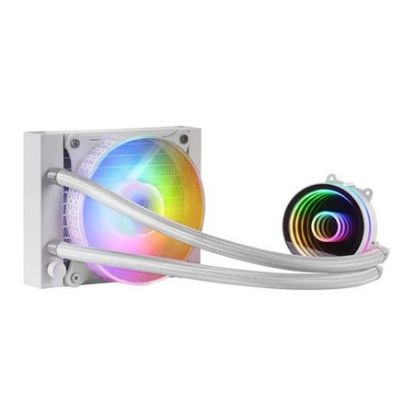 Imagem de Cooler CPU Mars Gaming MLONE120 FRGB Infinity Mirror Liquid Branco