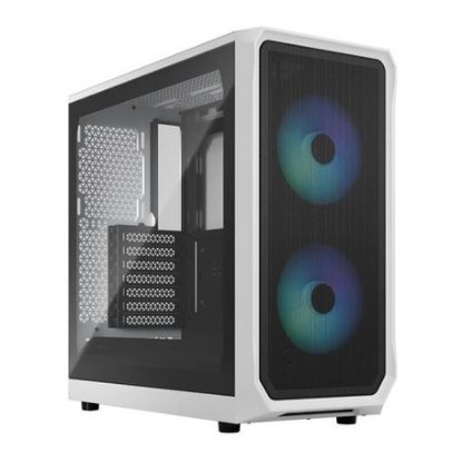 Imagem de Caixa Fractal Design Focus 2 RGB TG Clear Branca (ATX) (Vidro Temperado)