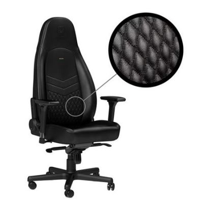 Imagem de Cadeira Gaming noblechairs ICON Real Leather Preta