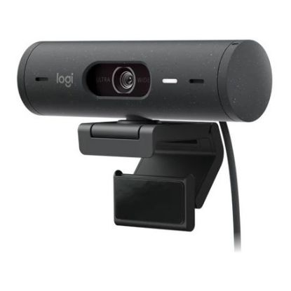 Imagem de Webcam Logitech BRIO 500 FullHD 30fps Type-C Preta