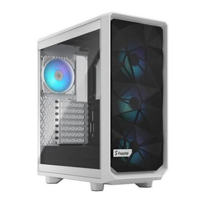 Imagem de Caixa Fractal Design Meshify 2 Compact RGB TG Clear Branca (ATX) (Vidro Temperado)