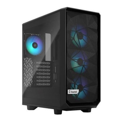Imagem de Caixa Fractal Design Meshify 2 Compact Lite RGB TG Light Preta (ATX) (Vidro Temperado)