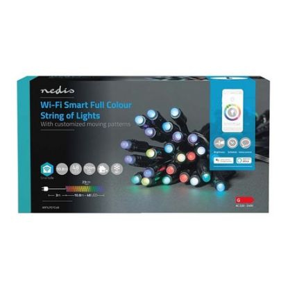 Imagem de Iluminação Decorativa Nedis SmartLife Wi-Fi RGB 48 Leds 10.8Mtr