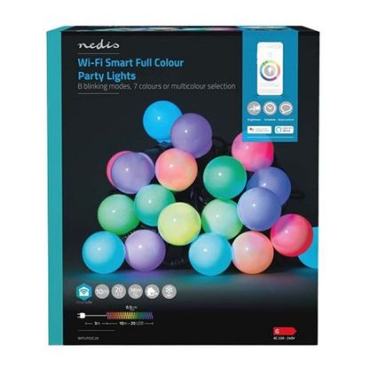 Imagem de Iluminação Decorativa Nedis SmartLife Wi-Fi RGB 20 Leds (50mm) 10.8Mtr