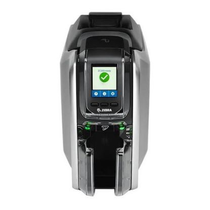 Imagem de Impressora Térmica Cartões Zebra ZC300 Single Sided (USB/RJ45) Preta/Prateado