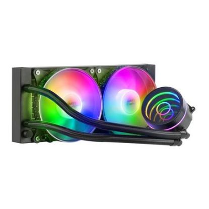 Imagem de Cooler CPU Mars Gaming MLONE240 FRGB Infinity Mirror Liquid Preto