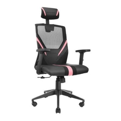 Imagem de Cadeira Gaming Mars Gaming MGC ERGO Preta/Rosa