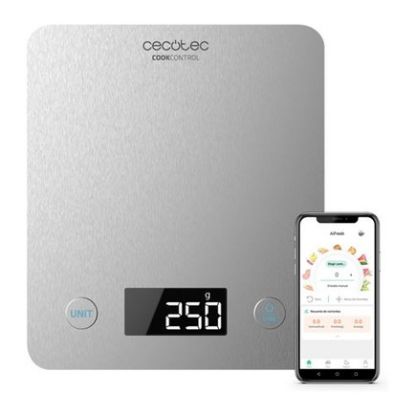 Imagem de Balança de Cozinha Cecotec Cook Control 10000 Connected Prateada