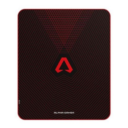 Imagem de Tapete de Cadeira Gaming Alpha Gamer Kadran Grid Preto/Vermelho