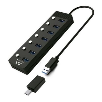 Imagem de Hub USB3.2 7 Portas c/ Interruptor Ewent