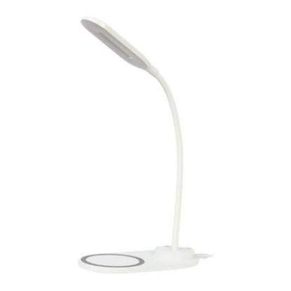 Imagem de Candeeiro Mesa LED Gembird com Carregador Wireless Branco