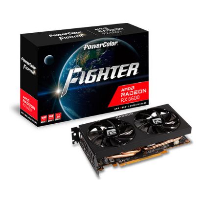 Imagem de Placa Gráfica Powercolor Radeon RX 6600 Fighter 8GB