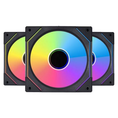 Imagem de Ventoinha 120mm Lian Li UNI SL INFINITY ARGB PWM Preta (Pack3)
