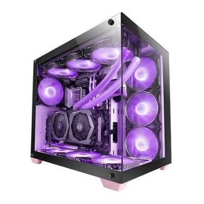 Imagem de Caixa Mars Gaming MCV4 XXL Rosa (E-ATX) (Vidro Temperado)