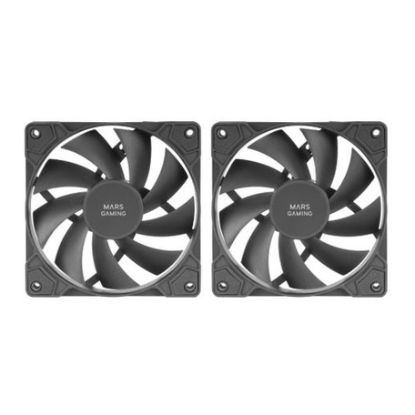 Imagem de Ventoinha 120mm Mars Gaming MFPROX2 Preta (Pack2)