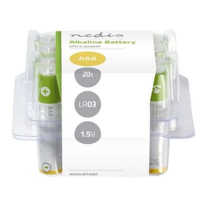 Imagem de Pack20 Pilhas Nedis Alkaline LR3 1.5V AAA