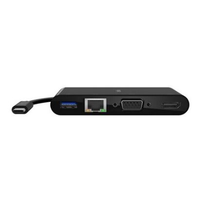 Imagem de Docking Station Belkin Type-C Multiport - VGA + HDMI + RJ45 + USB3.0 Preto