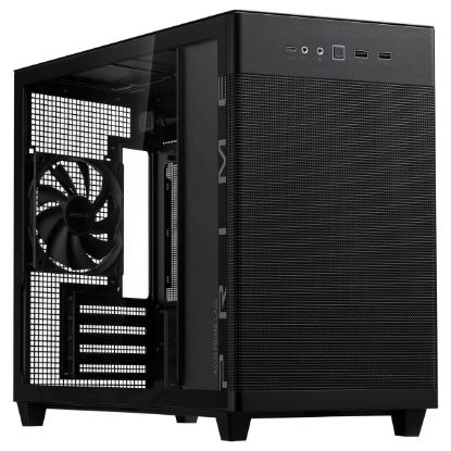 Imagem de Caixa Asus Prime AP201 TG Preta (Micro-ATX) (Vidro Temperado)