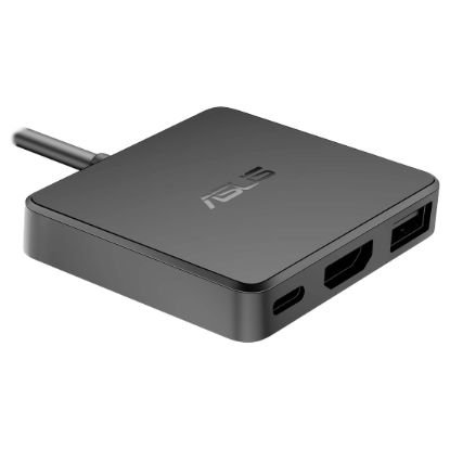 Imagem de Docking Station Asus Type-C DC100 Mini - HDMI + RJ45 + Type-C + USB3.2 100W Preto
