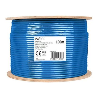 Imagem de Bobine de Rede RJ45 Ewent Cat.6A U/UTP Azul - 100Mtr