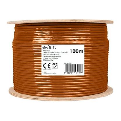 Imagem de Bobine de Rede RJ45 Ewent Cat.7 S/FTP Laranja - 100Mtr