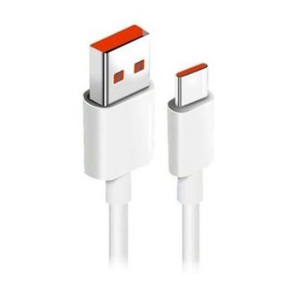 Imagem de Cabo USB2.0 p/ Type-C Xiaomi 6A Branco - 1Mtr