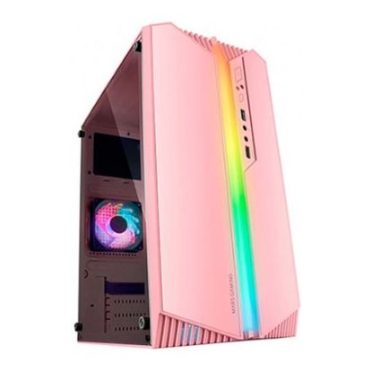 Imagem de Caixa Mars Gaming MCS1P ARGB Rosa (Micro-ATX) (Acrilico)
