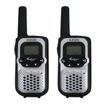 Imagem de Walkie Talkie Haeger Xplorer FX-31 - 8 Canais/3Km Preto/Cinza (Pack2)