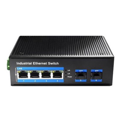 Imagem de Switch de Rede Cudy Industrial 4 Portas Gigabit + 2x SFP - IG1004S2P