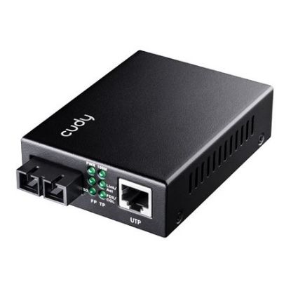 Imagem de Conversor Fibra Cudy MC100SA-20 10/100Mbps Single-Mode