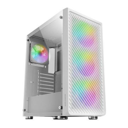 Imagem de Caixa Mars Gaming MC-F ARGB Branca (ATX) (Vidro Temperado)
