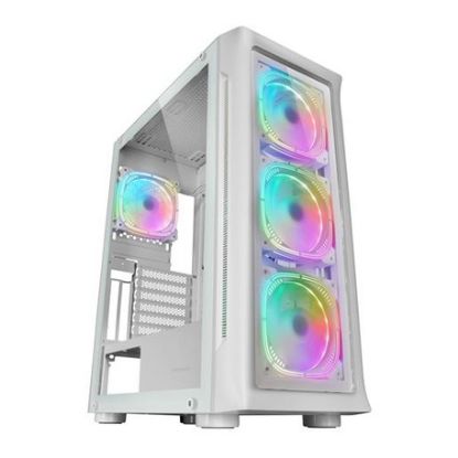Imagem de Caixa Mars Gaming MC-NEO ARGB Branca (E-ATX) (Vidro Temperado)