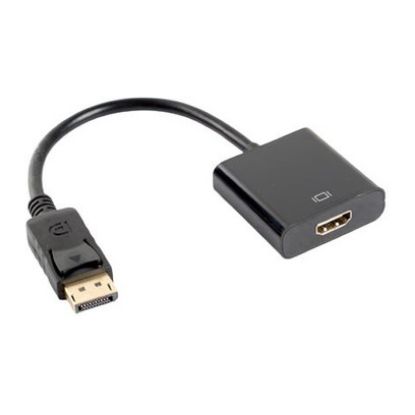 Imagem de Cabo Adaptador DisplayPort p/ HDMI M/F Lanberg - 10cm